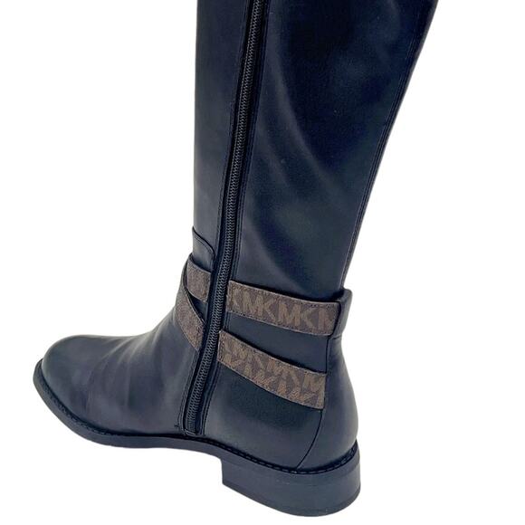 Michael Kors Women's Rory Leather and Logo Boot - Picture 4 of 5